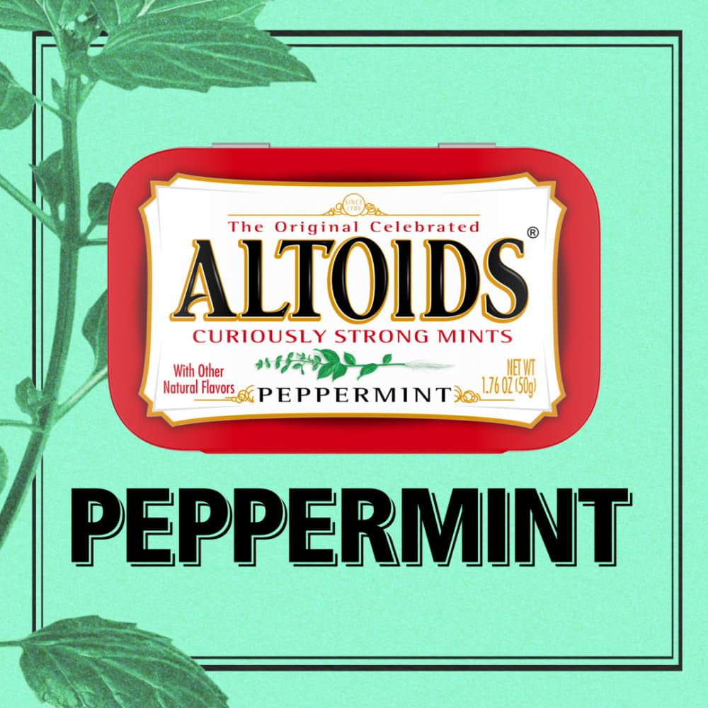 Altoids Classic Peppermint Breath Mints, 1.76 Ounce (Pack of 12)