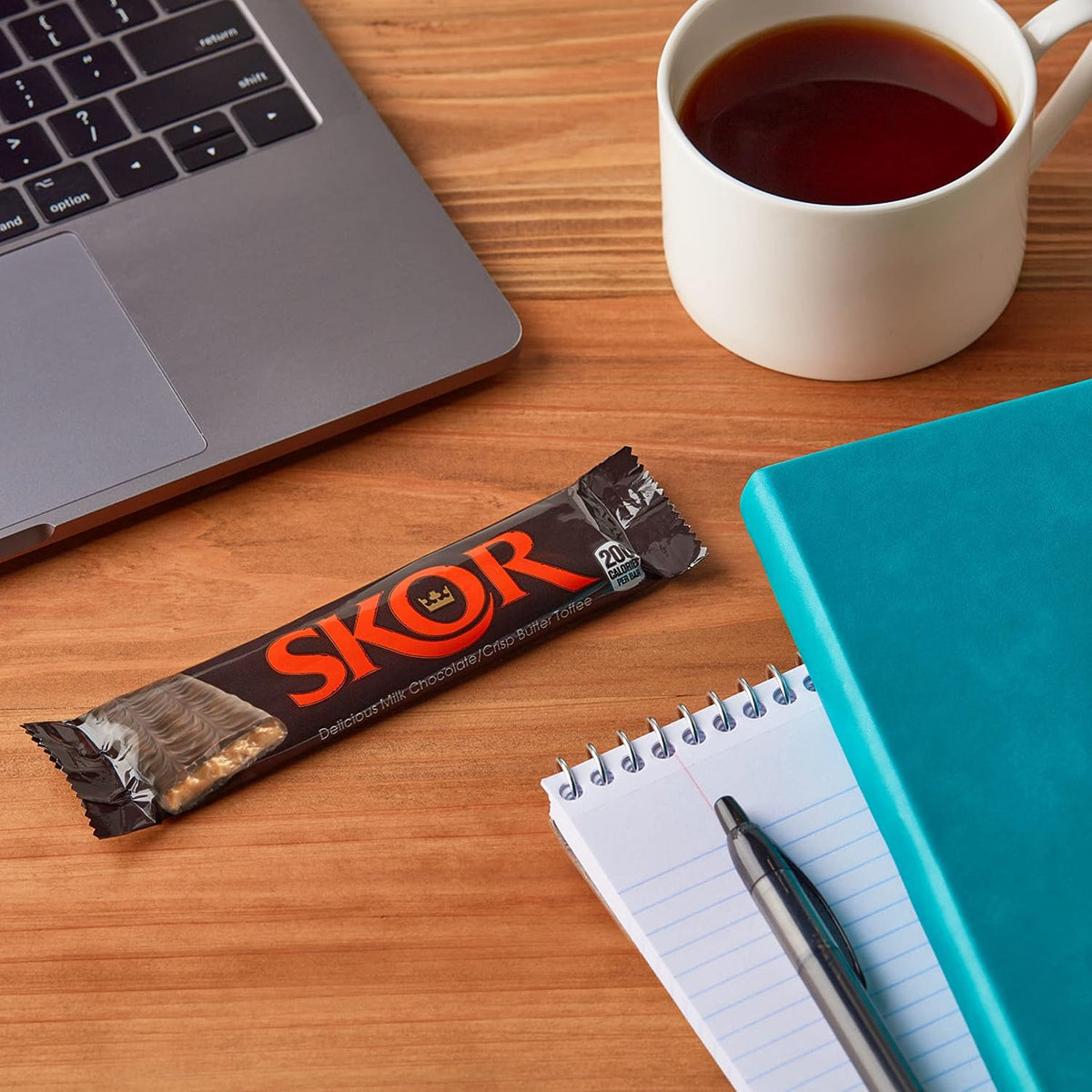 SKOR Crisp Butter Toffee Chocolate Candy Bars, 1.4 Oz, 18 Ct