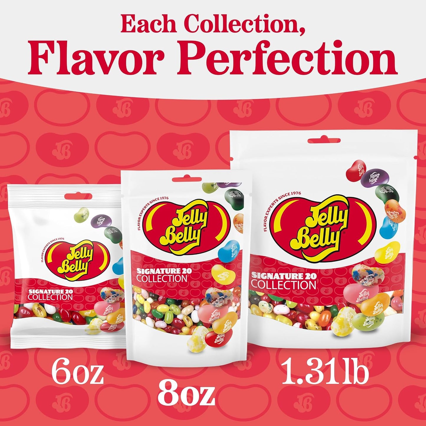 Jelly Belly Signature 20 Collection Jelly Beans - 8 Oz Pouch Bag