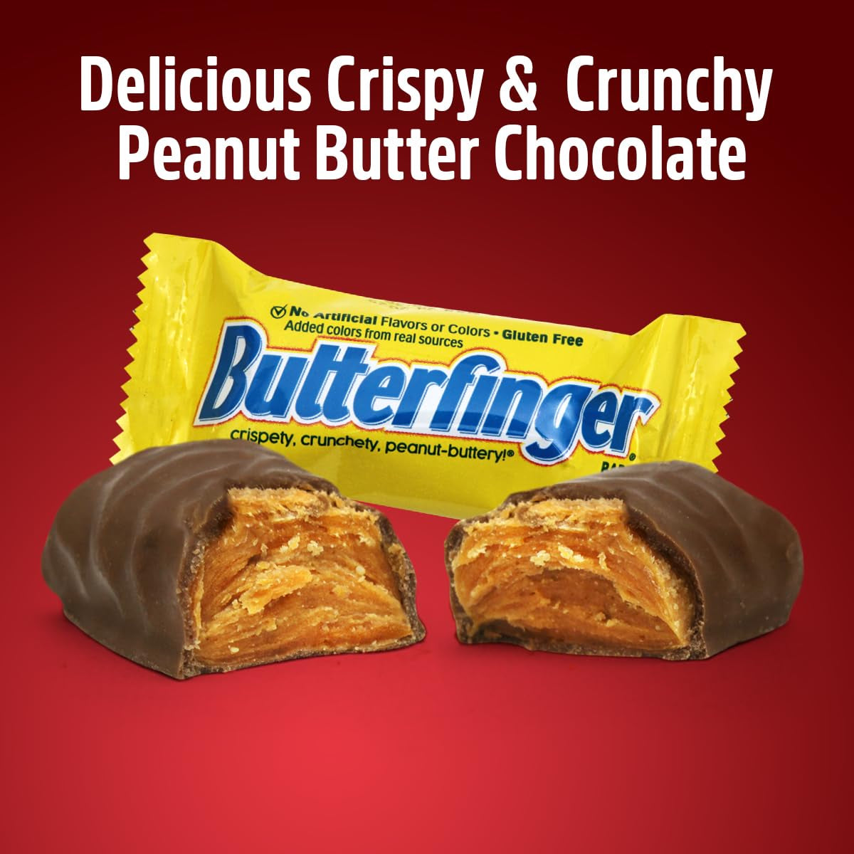 Mini Candy Bars, Butterfingres, Pack for Sharing, 2 Lb