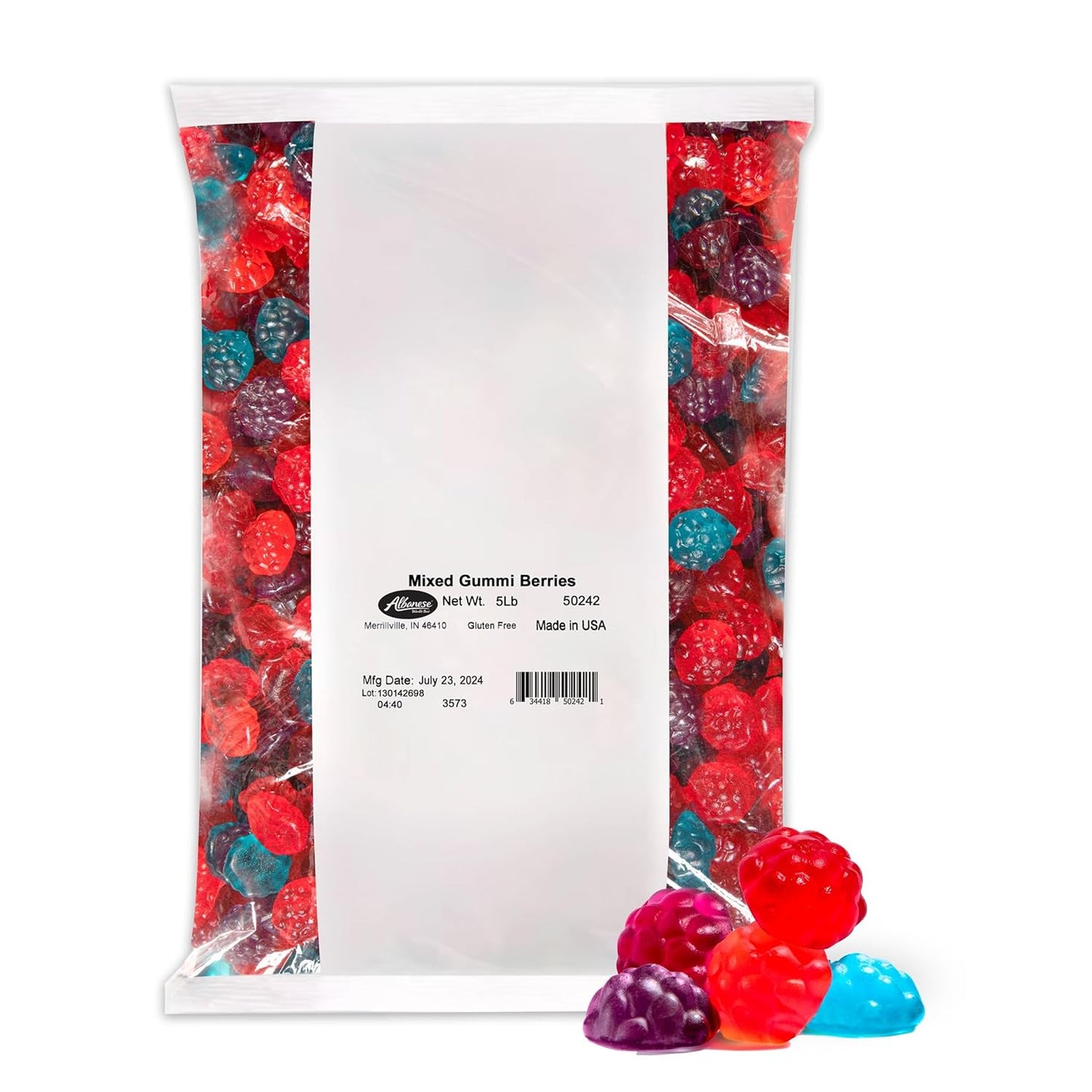 Albanese World'S Best Mixed Gummi Berries | 5Lbs of Fruit Bulk Candy 