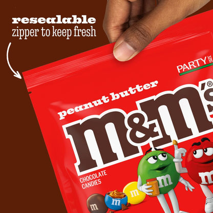 Summer Peanut Butter, Chocolate Candy, Party Size, 34 Oz Resealable Bulk Candy Bag