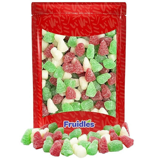 Fruidles Christmas Holiday Jelly Mix Fruit Gummi Candy, Delicious Holiday Shaped & Flavored Gummies (2 Pounds)