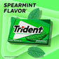 Trident Spearmint Sugar-Free Chewing Gum, 12 Packs of 14 Pieces (168 Total Pieces)