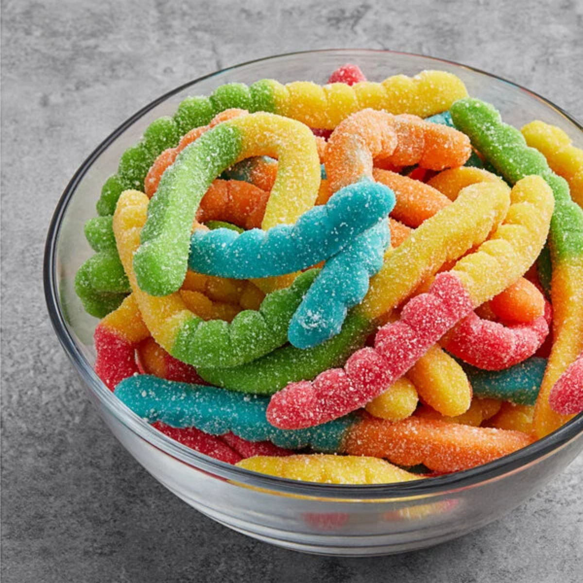 Albanese Candy, Sour Large Neon Gummi Worms, 4.5-Pound Bag