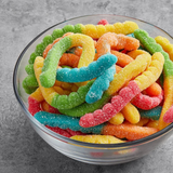 Albanese Candy, Sour Large Neon Gummi Worms, 4.5-Pound Bag
