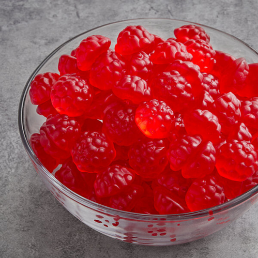 Albanese Candy, Berry Red Gummi Raspberries, 5-Pound Bag