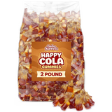 Happy Cola Gummy Candy 2 Pound Bag – Bulk Chewy Cola-Flavored Gummy Bottles Candies