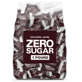 Zero Sugar Milk Chocolate Candy Bars - Approx. 56 Individually Wrapped Sugar Free Mini Chocolate Bars