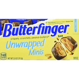 Butterfinger Unwrapped Minis, Movie Theater Candy Box, 9 Pack, 2.8 Oz Each