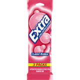 EXTRA Classic Bubble Gum, Sugar Free Chewing Gum, 3 Pack, 15 Sticks