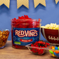 Red Vines Licorice Candy Original Red Flavor Soft Chewy Candy Twists, Red Licorice 3.5 Lb Jar
