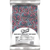 Trolli Sour Brite Crawlers Very Berry Candy, Sour Gummy Worms, Bulk, 5 Lb