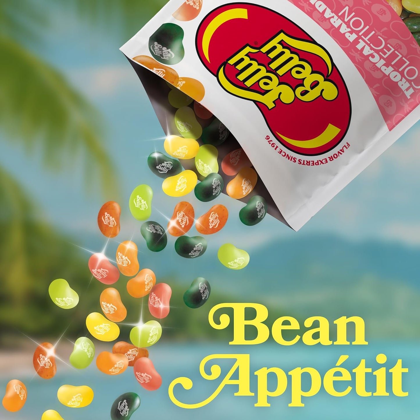 Jelly Belly Tropical Paradise Jelly Bean Collection - 8 Oz Pouch Bag