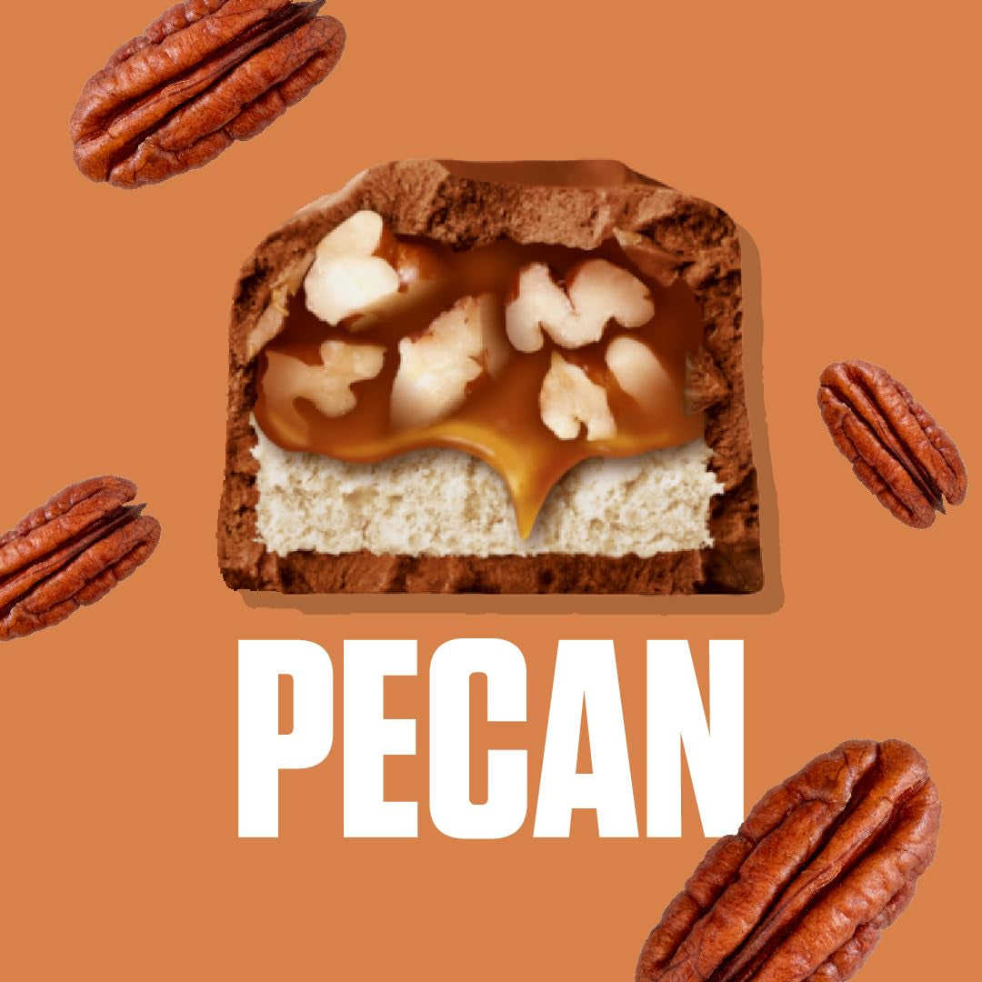 SNICKERS Pecan Milk Chocolate Candy Bars, Full Size, Bulk Box, 24 Pack