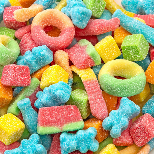 Gummy Candy Mix, Fruit Flavored Sour Candy, Sour Gummies, 2 Lb Bag