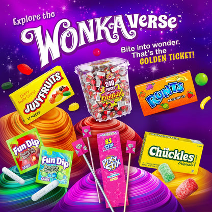 Wonka Atomic Fireball, Candy, Cinnamon Flavor, Individually Wrapped