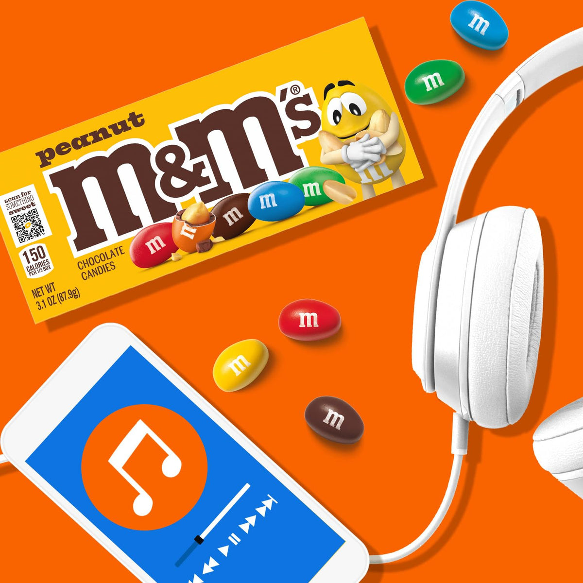 M&M'S Peanut Chocolate Candy Movie Theater Box 3.1 Ounce (Pack of 12)