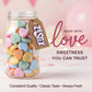 Large Conversation Hearts Candy, 1LB Bulk Bag, Valentine’s Day Candy Hearts