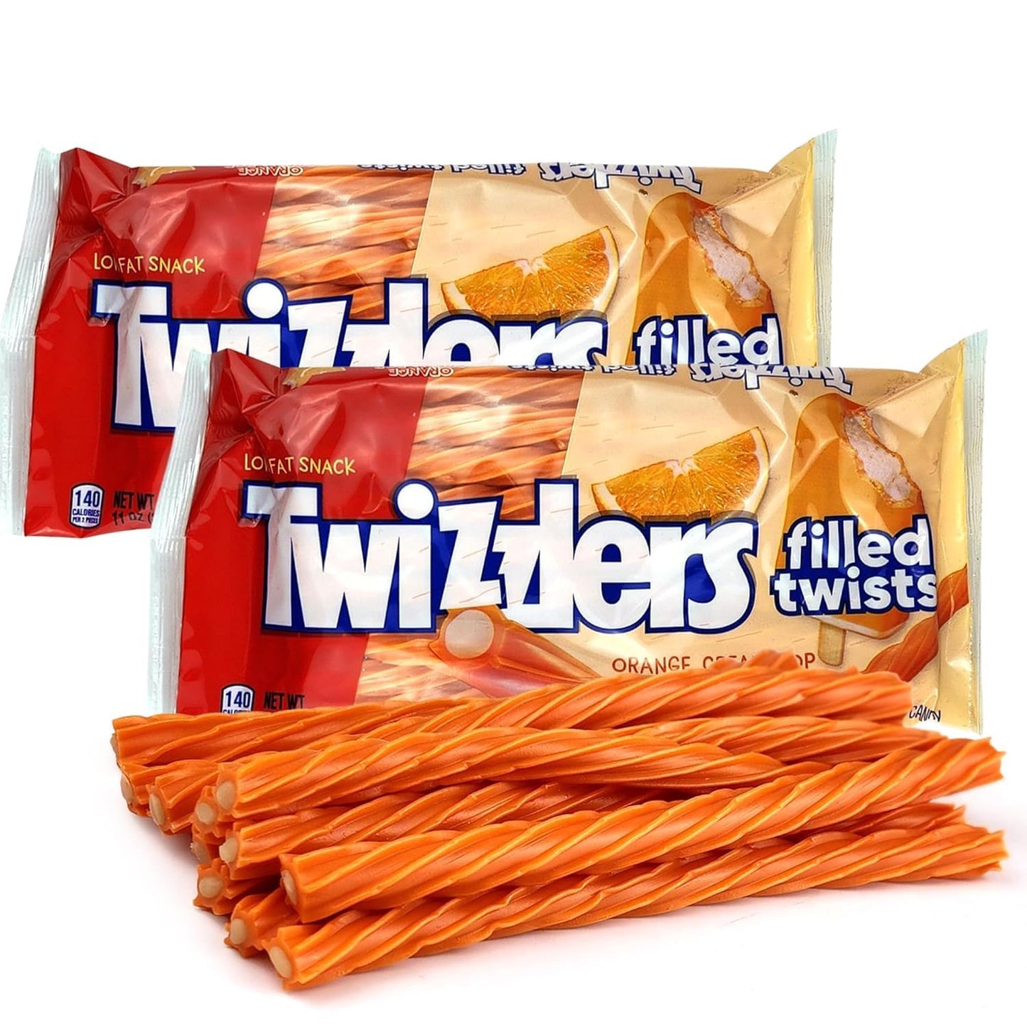 Twizzlers Orange Cream Twists - Pack of 2