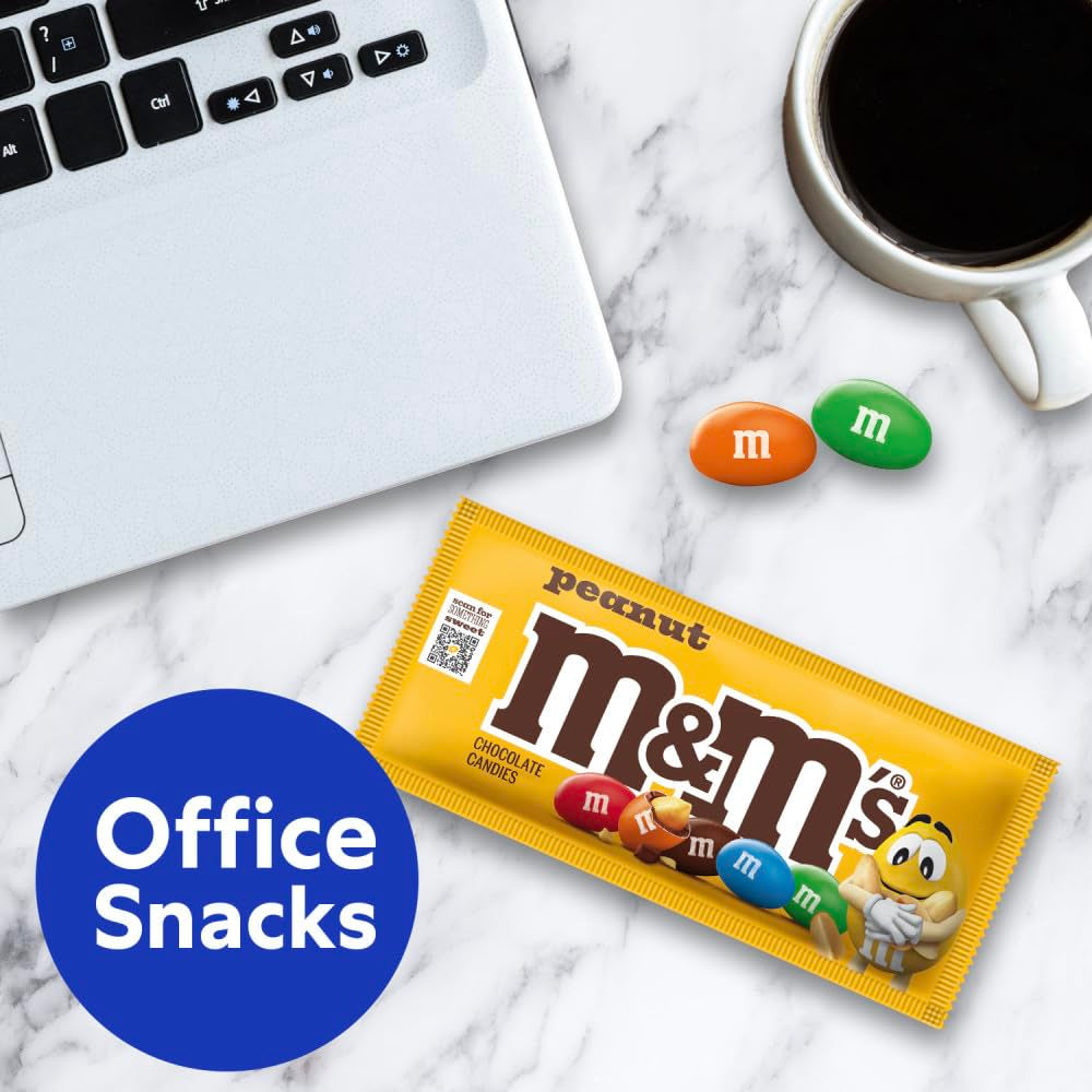 M&M'S Peanut, M&M'S Caramel, SNICKERS Original, SNICKERS Peanut Butter, TWIX Original and TWIX Salted Caramel Full Size 18 Ct Box