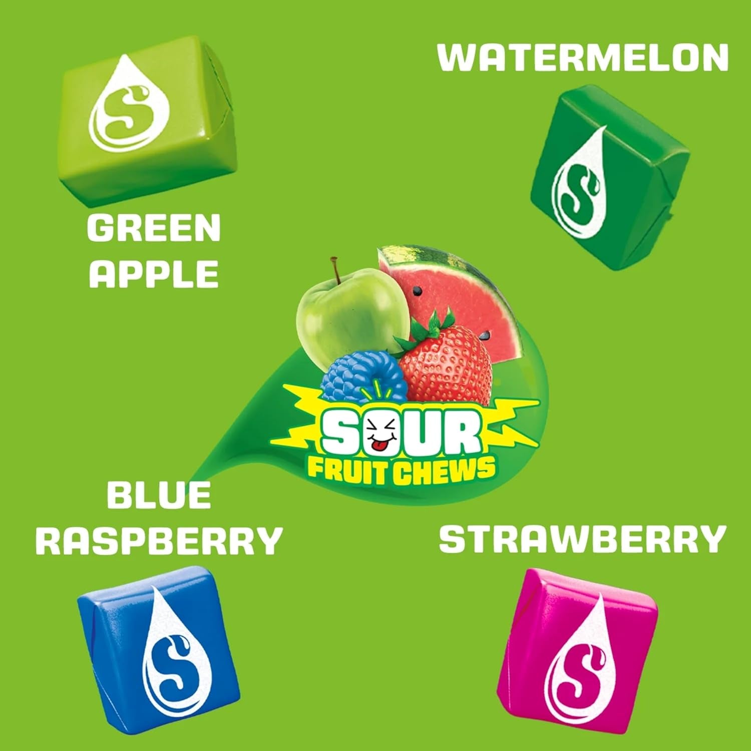 Starburst Sour Fruit Chews, 1.5 Lb, Individually Wrapped