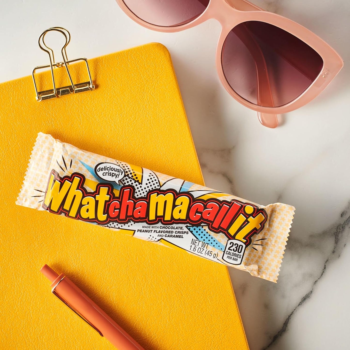 WHATCHAMACALLIT Chocolate Caramel Peanut Crisps Candy Bars, 1.6 Oz, 36 Ct 