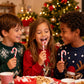 Fruidles Christmas 24-Pack Candy Canes Suckers, Peppermint Flavor, Individually Wrapped