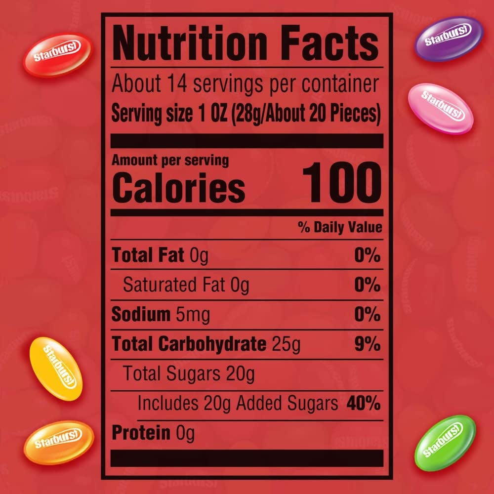 STARBURST Original Jelly Beans Gummy Candy, 14 Oz Bag (Pack of 3)