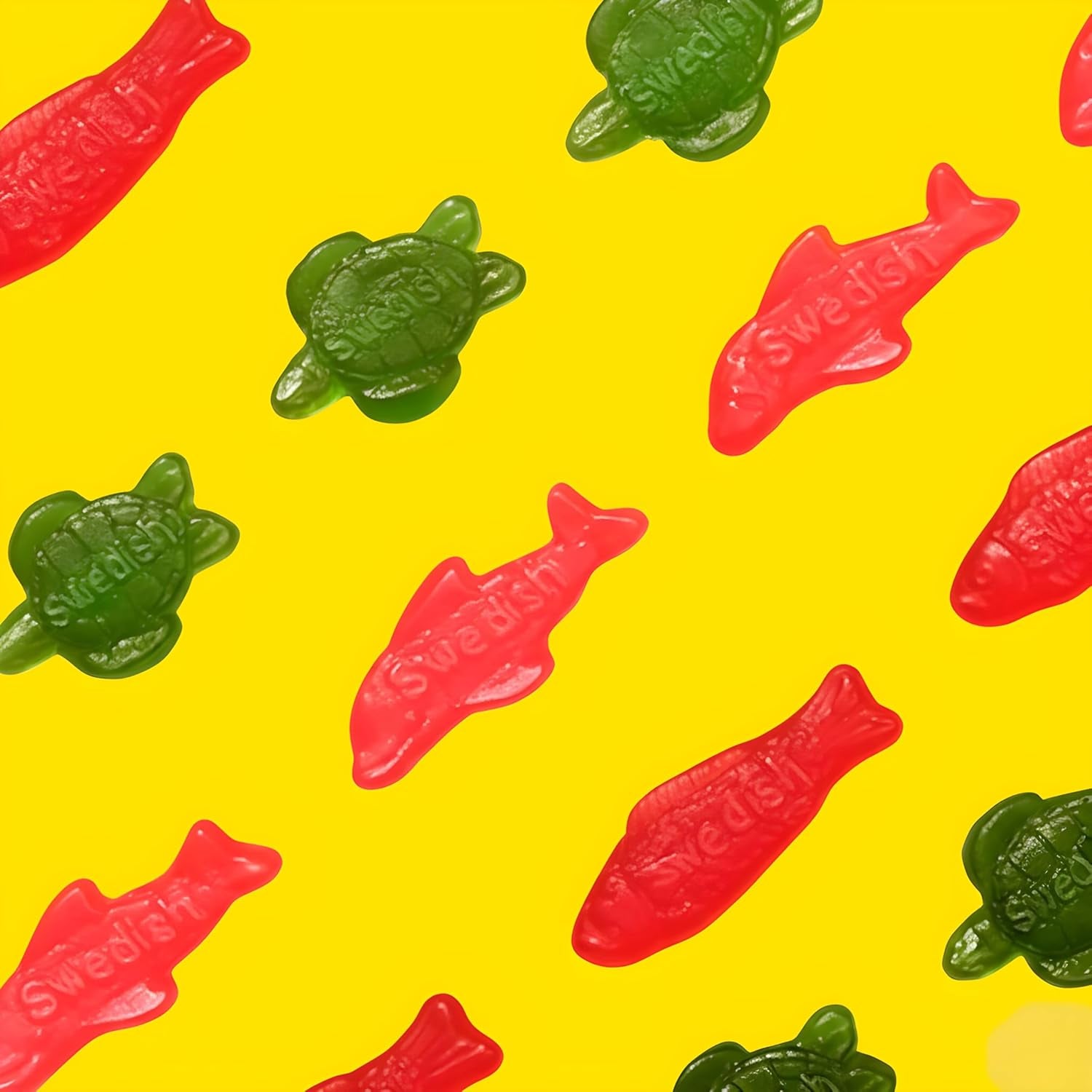 SWEDISH FISH and Friends Soft & Chewy Gummy Candy, Bulk Candy, 12-3.59 Oz Bags