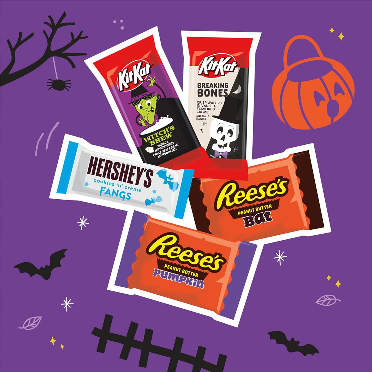 HERSHEY'S, KIT KAT and REESE'S Assorted, Candy Variety Bag, 17.28 Oz (30 Pieces)
