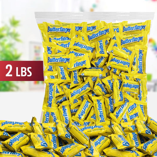 Mini Candy Bars, Butterfingres, Pack for Sharing, 2 Lb