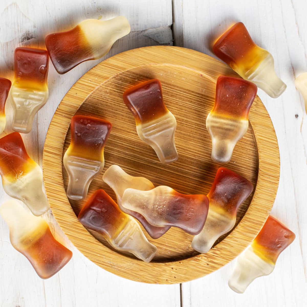 Happy Cola Gummy Candy 2 Pound Bag – Bulk Chewy Cola-Flavored Gummy Bottles Candies