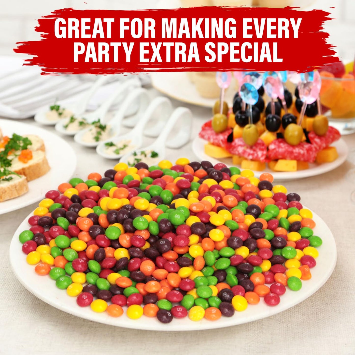 Chewyskittles Bulk Candy 4 Lb Bag, Original Fruity Candy for Parties 