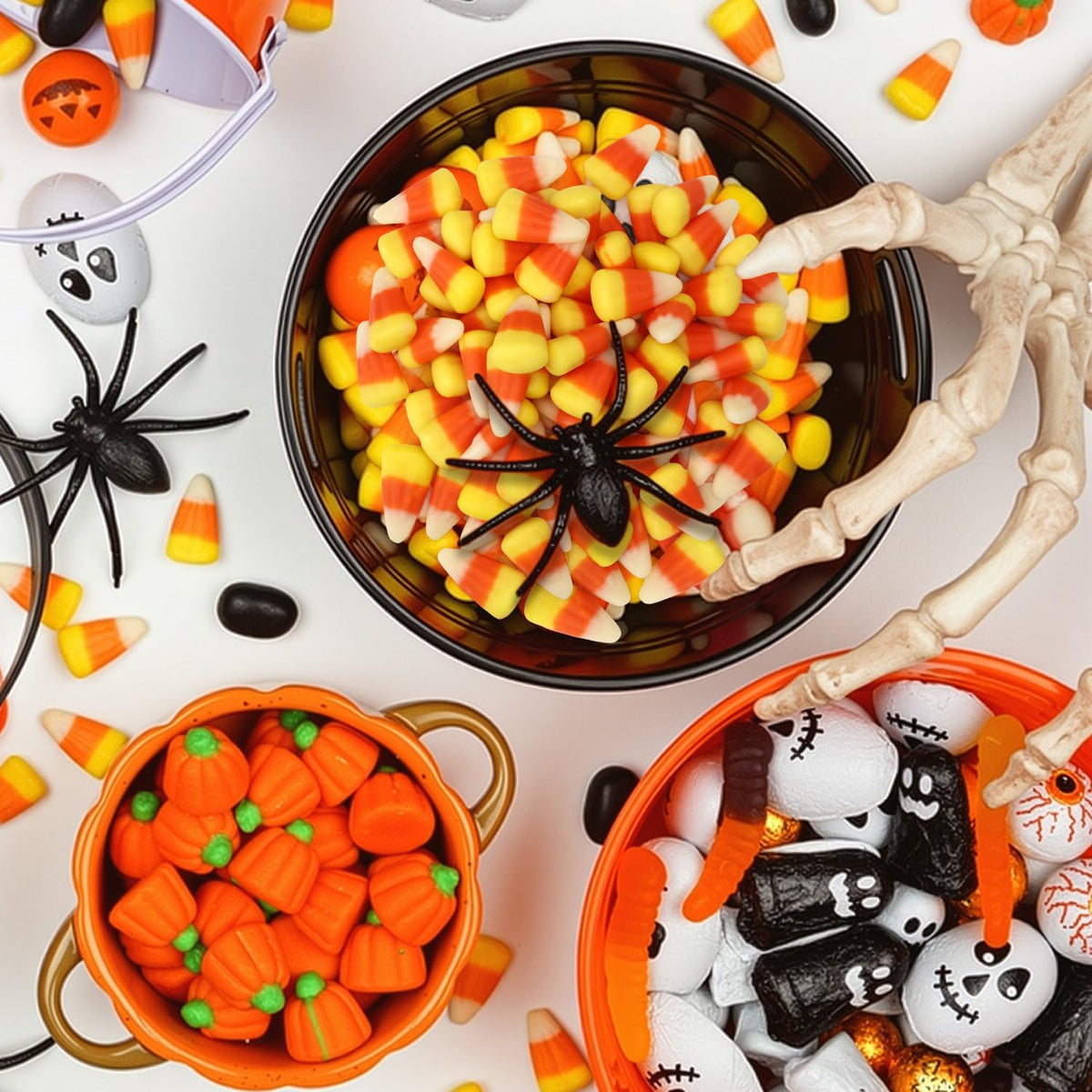 Bulk Candy Corn Candy 2 Pound Bag - Classic Sweet Chewy Tri-Color Autumn Treats