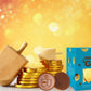 Chocolate Coins, Nut-Free, Made with Premium Belgian Milk Chocolate, Kosher Dairy Chanukah Gelt, Half-Pound