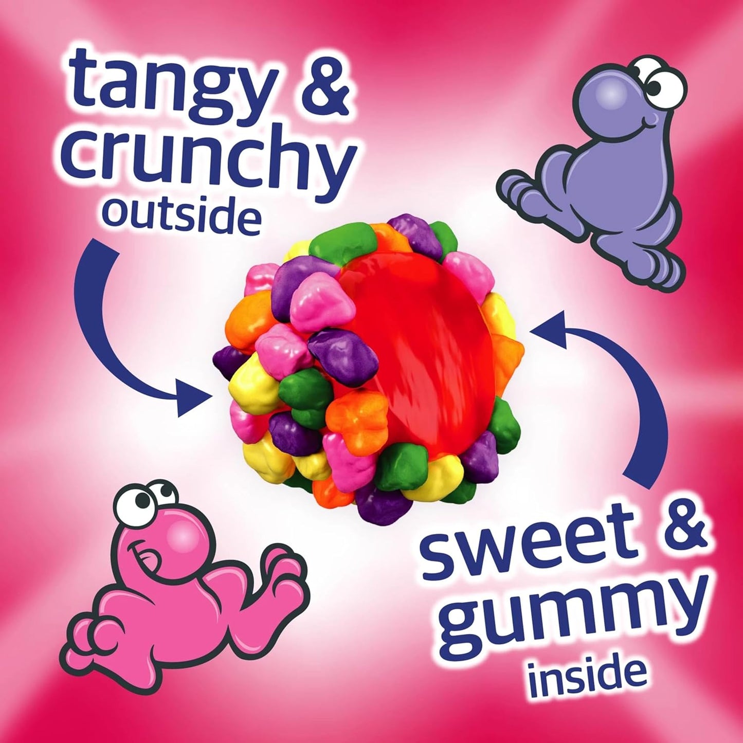 NERDS Gummy Clusters Rainbow Candy, Treat Size Packs, 30 Oz, 60 Ct