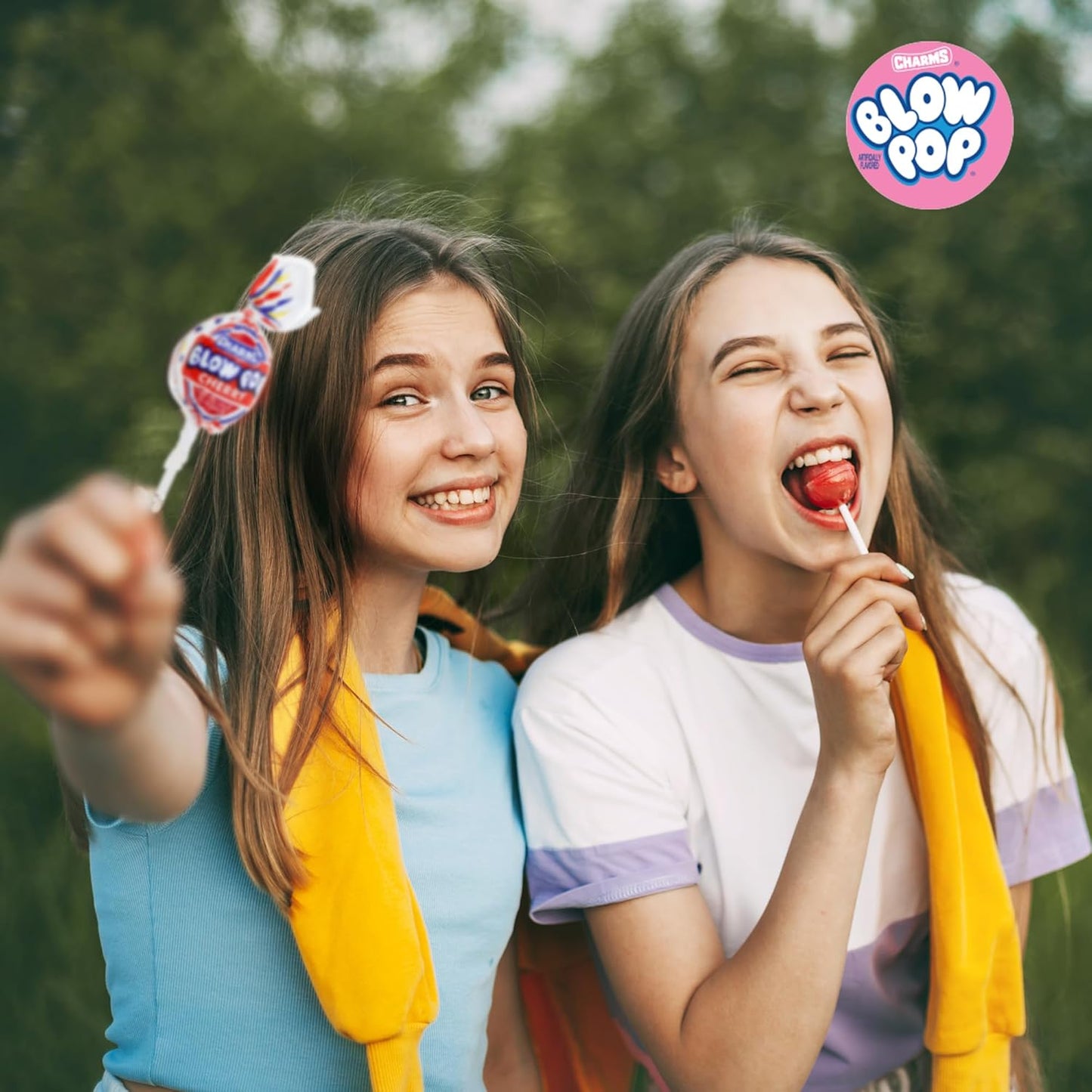 Charms Blow Pop Lollipops - Individually Wrapped Dual Candy and Gum Suckers, 45 Count (29.25 Oz.)