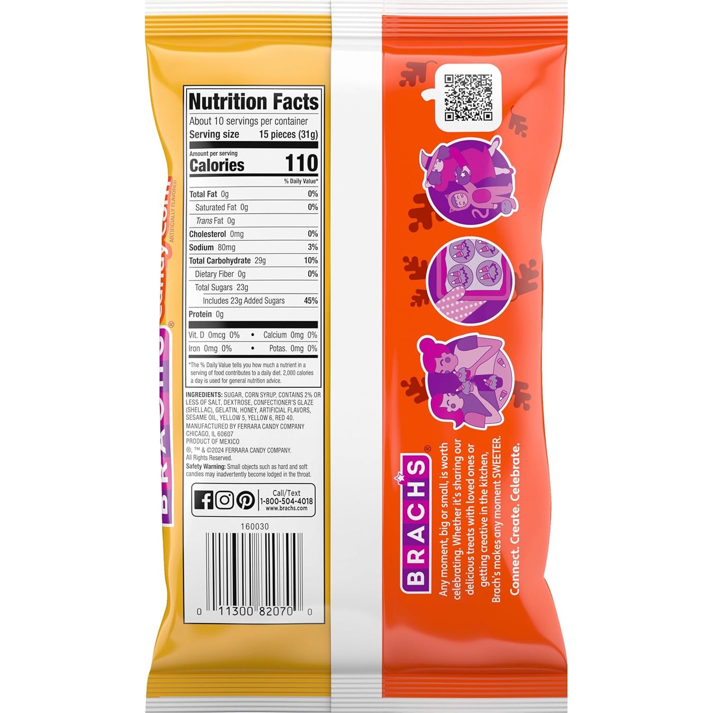 Brach's Classic Candy Corn, Classic Halloween Candy Corn, 11 Oz Bag