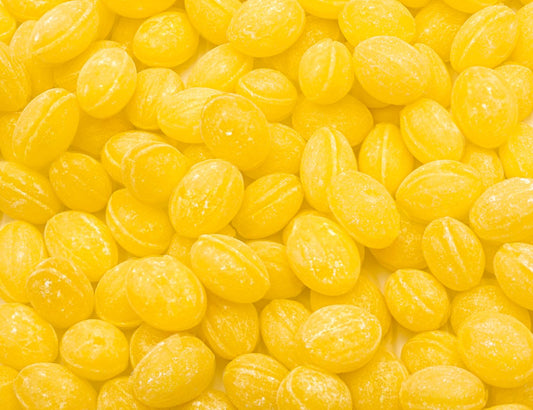 Claeys Sanded LEMON Drops Hard Candy 2 Lb – Bulk, Old Fashioned Candy, Natural Flavor, Fat Free