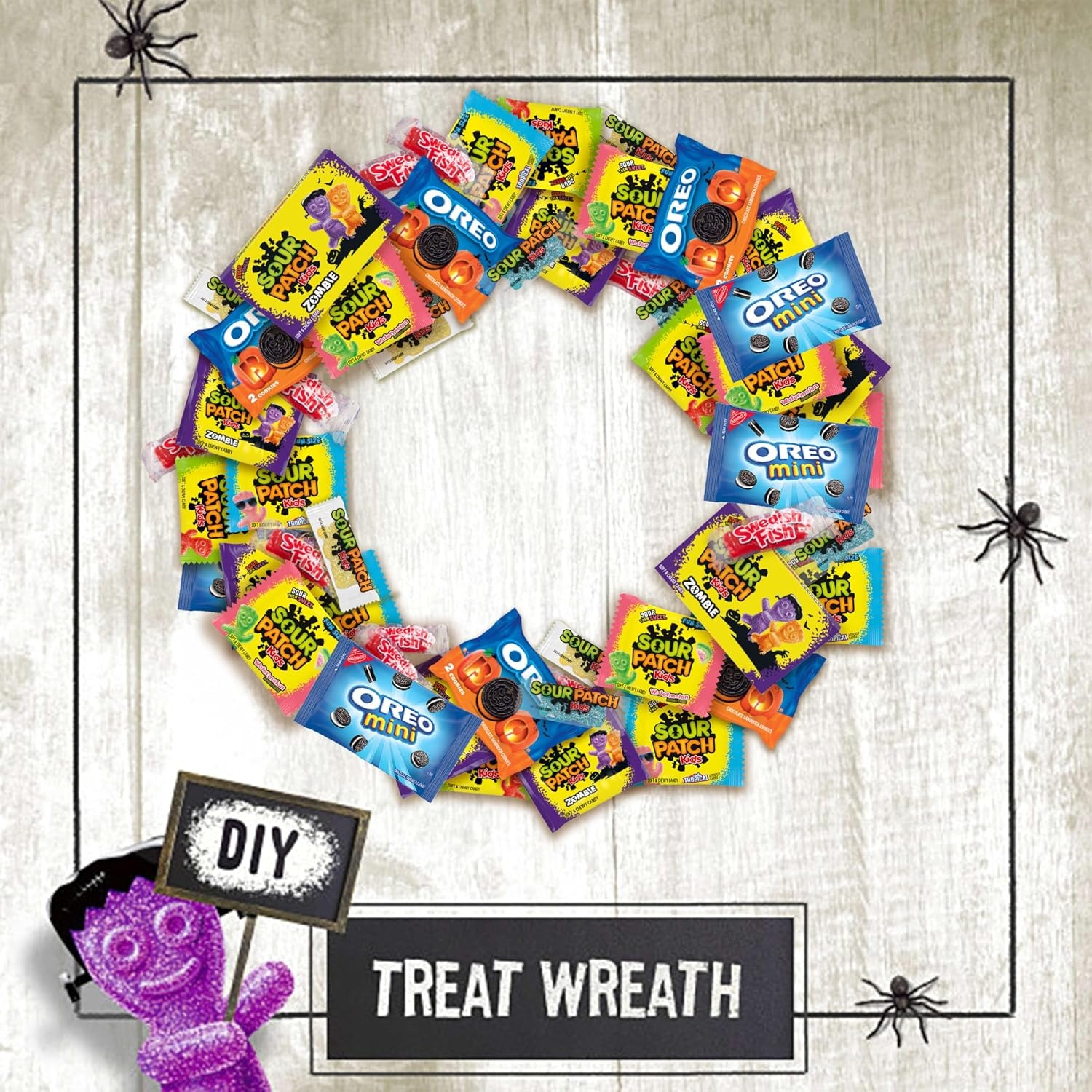 SOUR PATCH KIDS Big Kids Soft & Chewy Gummy Halloween Candy, 100 Ct