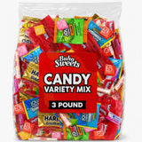 Bulk Candy Variety Pack - 3 Lb Large Assorted Individually Wrapped Party Candies Mix