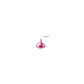 HERSHEY'S KISSES Milk Chocolate Candy Bulk Bag, Pink Foils, 60 Oz