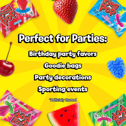 Ring Pop Lollipops - Bulk Candy Individually Wrapped Suckers Variety Party Pack- 20 Count