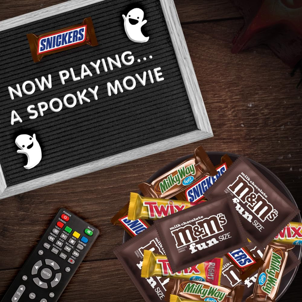 Mars Snickers, M&M'S Milk Chocolate, Milky Way & Twix Fun Size Chocolate Candy Variety Pack 75 Ct Bag
