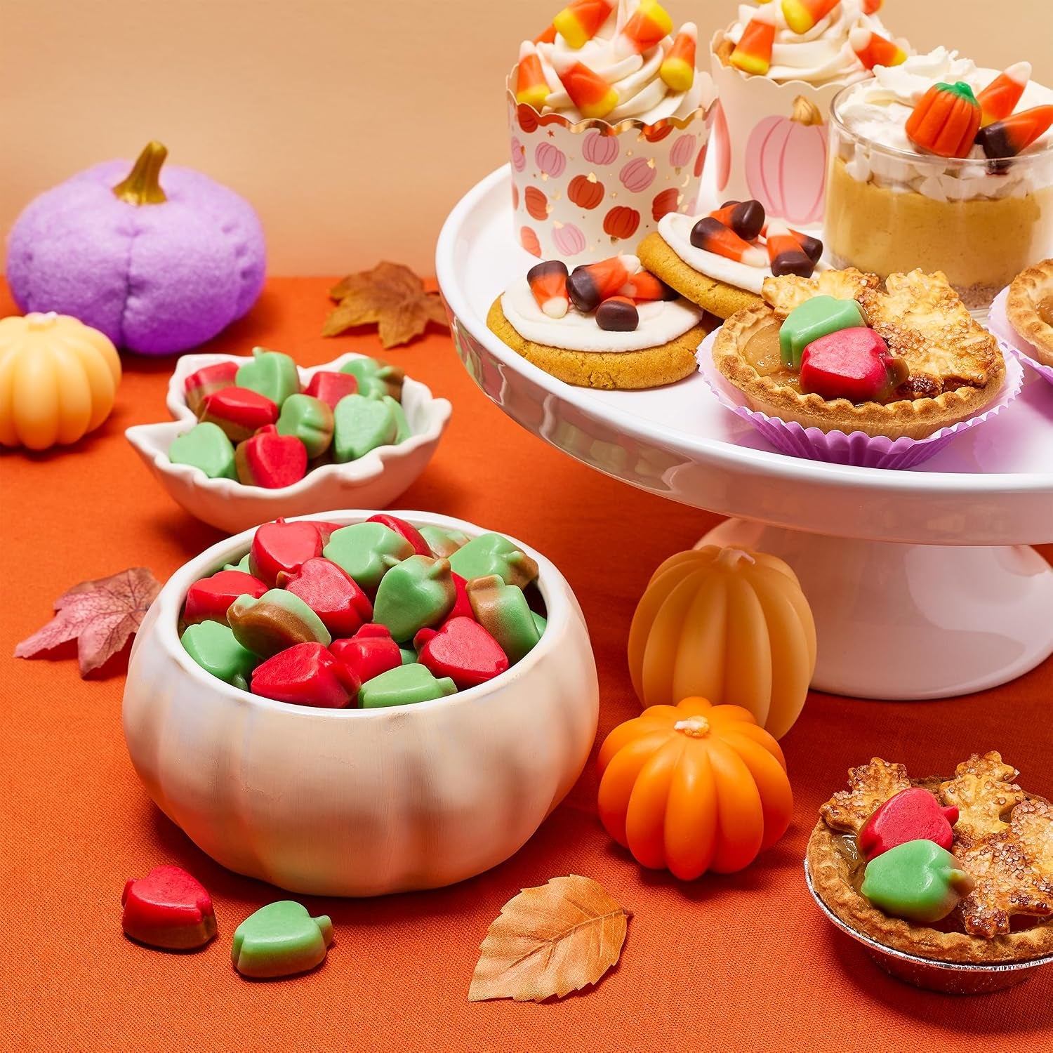 Brach's Mellowcreme Caramel Apples, Halloween Candy, 9 Oz Bag