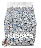Bulk Kisses Milk Chocolate Candy - 200 Silver Kisses Chocolate Individually Wrapped - 2 Pounds