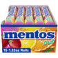 Mentos Chewy Mint Candy Roll, Fruit, 14 Pieces per Roll, 15 Count Pack