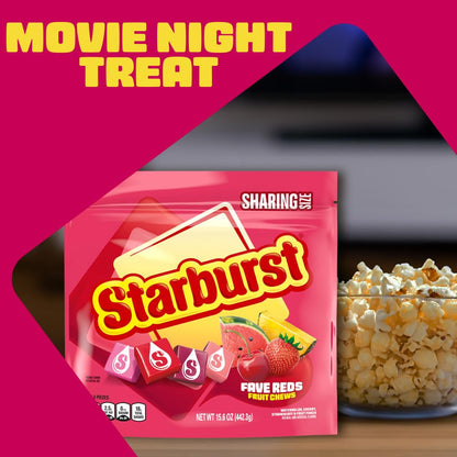 STARBURST Favereds Fruit Chews Candy, Chewy Candy, 15.6 Oz Sharing Size Bag