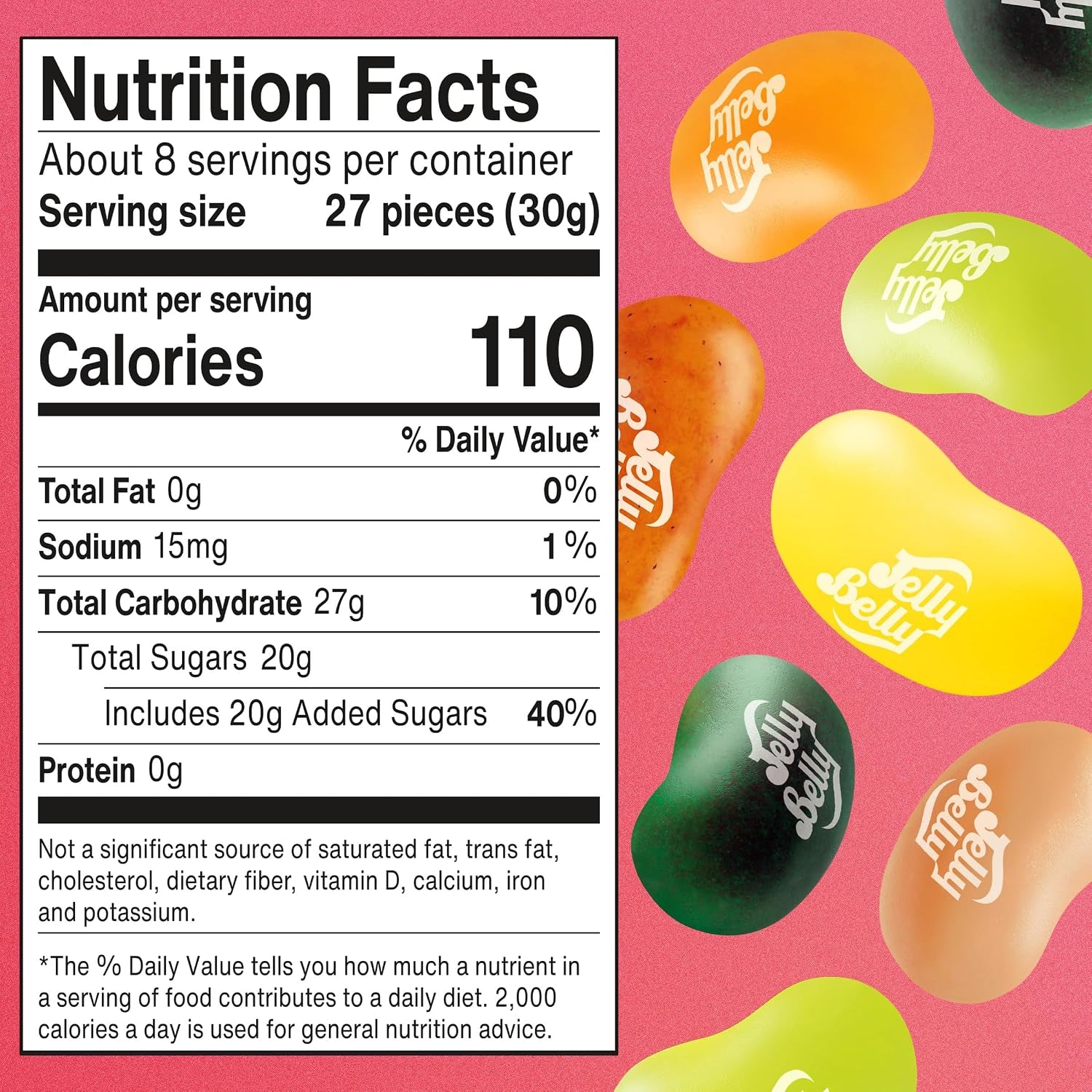Jelly Belly Tropical Paradise Jelly Bean Collection - 8 Oz Pouch Bag